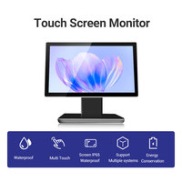 Monitor Sentuh Kapasitif Interaktif Industri 32 Inci Baru, Komputer Layar Sentuh Pintar Portabel USB Tahan Air untuk Penggunaan Bisnis