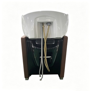 Sillón/Cama de Lavado de Cabello Moderno de Cuero Sintético con Lavabo de Cerámica - Mueble de Salón Duradero y Ecológico - Product Image 5