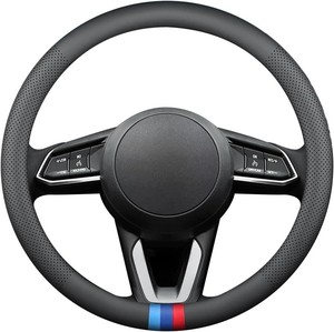 Salida <span class=keywords><strong>de</strong></span> fábrica al por mayor universal antideslizante <span class=keywords><strong>de</strong></span> seguridad <span class=keywords><strong>de</strong></span> <span class=keywords><strong>cuero</strong></span> suave cubierta del <span class=keywords><strong>volante</strong></span> del coche para Tesla modelo S - Product Image 1