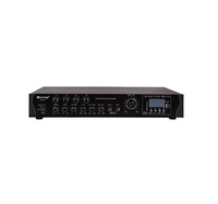 Amplificateur de système PA Hitop 100W - Boîtier métallique pour sortie 70V/100V Noir