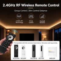   Télécommande LED certifiée 2.4G RF sans fil avec variateur d'intensité, portée 30M 12V pour le contrôle d'éclairage homologué