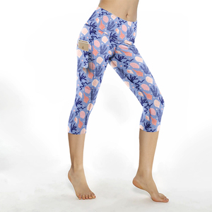 Leggings de Yoga para <span class=keywords><strong>Mujer</strong></span> con Logotipo Personalizado Meiyang, Sublimados, de Cintura Alta, Suaves y Acampanados, con Bolsillos - Product Image 6