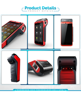 Android BT WIFI NFC/chip/MSR Đầu đọc thẻ thanh toán cầm tay di động POS thiết bị đầu cuối với 58 Mét Máy in nhiệt và vân tay Z100 - Product Image 2