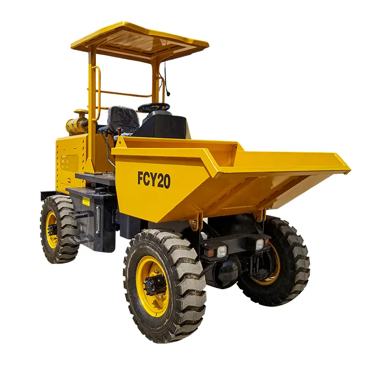 Chinese Map 2T FCY20 diesel mini trucks 4x4 new site dumper truck tipper self loading mini dumper self loading dump trucks