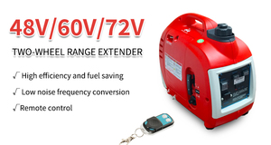 Máy phát điện chạy xăng gia dụng, xe ba bánh điện 3000W DC12V 48V 60V 72V di động, hoạt động êm ái khi đậu xe - Product Image 2