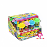 Bonbons et bonbons en gros liquide confiserie saveur de fruits colorés fou forme de cheveux seringue presser gelée liquide bonbons