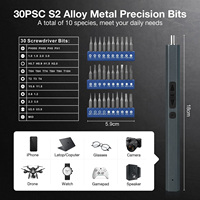 Kit de réparation électronique OEM – Nouveau tournevis électrique de précision 68 pièces, 3,7 V USB Type-C, 5 embouts magnétiques à couple réglable, 170 tr/min, 350 mAh