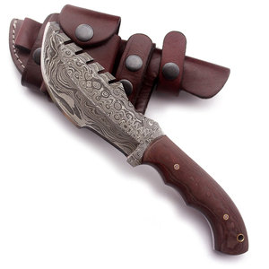Cuchillo de Supervivencia para Camping y Aire Libre, Duradero, Servicio OEM, Nuevo, Hecho a Mano, de Acero de Damasco - Product Image 3