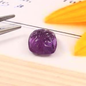 Cojín tallado a mano de alta calidad, piedra preciosa de amatista púrpura, Natural para uso en joyería, piedras preciosas sueltas - Product Image 2