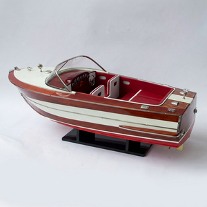 CENNTURY CORONADO Bateau miniature en bois fait main de style nautique, décoration d'intérieur, cadeau original pour Noël, Pâques, Nouvel An, Saint-Valentin - Product Image 1