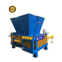 Compacteur de recyclage de canettes en aluminium robuste horizontal