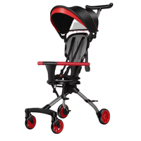 Poussette de bébé magique pliable légère 3 en 1 Conception en PU Caractéristique d'éclairage de voiture multifonction pour les poussettes de bébé de 3 ans