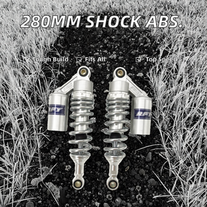 Für 280mm Universal 8mm Feder-Hinterachse Luft-Stickstoff-Stoßdämpfer Ersatz für Neue Yamaha/Suzuki/Kawasaki Trail/Dirt Bike ATV - Product Image 4