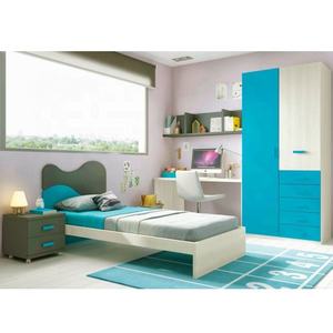 NOVA 21ETAD003 Ensemble de Mobilier de <span class=keywords><strong>Chambre</strong></span> Moderne pour Jeune <span class=keywords><strong>Fille</strong></span> Lit Simple Enfant en Bois Mobilier Complet pour <span class=keywords><strong>Chambre</strong></span> à Coucher d'Enfant - Product Image 5