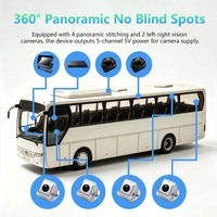Fahrzeug 360-Grad-Panorama-Überwachungssystem Bus Vollansicht-Sicherheitslösung Kamera-Kit HD Nachtsicht Anti-Vibrations-Technologie
