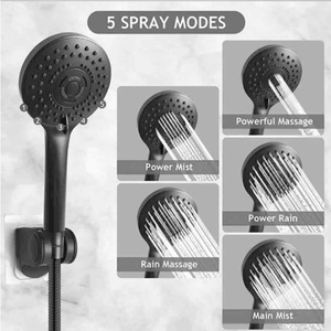 Anti-leak Nozzles 6 Inch High Pressure Rainfall Showerhead <b>Shower</b> Head With Handheld Combo Adjustable Swivel <b>Shower</b> Head - Product Image 5