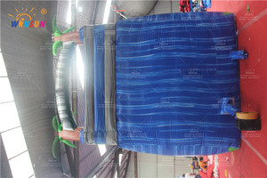 Tobogán de agua azul grande para exteriores, tobogán de agua inflable, parque de tobogán de agua inflable - Product Image 4