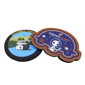Patch en caoutchouc 3D personnalisé à thermocoller, Badge en PVC souple personnalisé à transfert thermique, Patch logo en relief durable pour vêtements et accessoires - Product Image 2