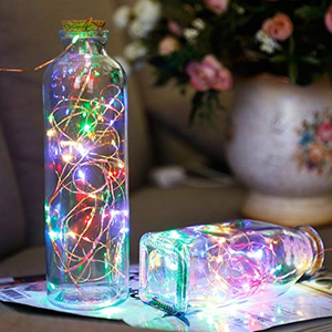 ไฟ LED ประดับตกแต่ง ใช้แบตเตอรี่ สายไฟสีเงิน กันน้ำ สำหรับงาน DIY งานแต่งงาน ห้องนอน ระเบียง คริสต์มาส - Product Image 5