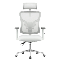 Chaise de bureau ergonomique réglable en maille, pivotante et moderne, pour la maison, le bureau, l'atelier et l'usage commercial