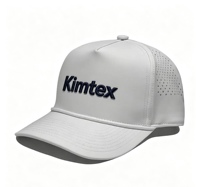 Casquette de baseball en polyester respirante, ajustable, découpée au laser, personnalisée en gros par l'usine, pour promotion