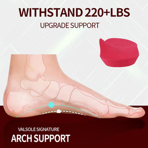 220 + lbs Plantillas ortopédicas de soporte de arco alto de alta resistencia para alivio del dolor de fascitis plantar Plantillas de zapatos de pie plano - Product Image 2