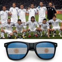 Gafas de Sol Cuadradas con Marco Completo Firstray en Stock 2022 Qatar para 32 Países, con Adhesivos de Banderas, Orificio Pequeño y Protección UV400