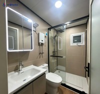 Structure en acier mobile moderne de luxe, étanche, préfabriquée, modulaire, extensible et pliable, pour l'extérieur, de 20, 30, 40 pieds, avec 2 à 4 chambres