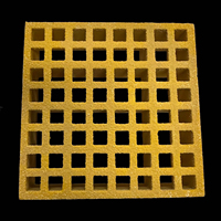 Plaques de grille en PRV (Plastique Renforcé de Fibres) en fibre de verre phénolique pour plateformes surélevées et accès par escalier, sur mesure, en gros