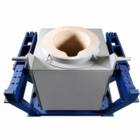 Four de fusion en acier inoxydable pour aluminium, cuivre, plomb, nickel, étain, titane, zinc, laiton, bronze, avec creusets et fours