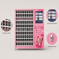 Distributeur automatique intelligent d'échantillons cosmétiques, distributeur de testeurs en libre-service avec écran tactile pour maquillage, soins de la peau, parfum, format voyage