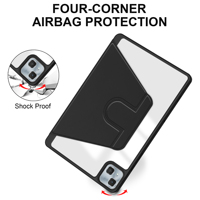 Pour Tecno Megapad Se 11 pouces 2025 Housse de tablette Support rotatif en acrylique avec porte-stylo