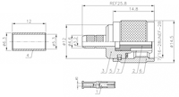 Haute Performance en Stock RP-TNC-C-J3 Connecteur Coaxial TNC Connecteur Mâle RP TNC pour Câble RG142