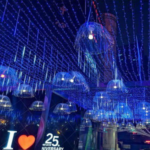 Tube LED PVC double face en gros, design pluie de météores, lumière décorative extérieure étanche, lumière de plafond pour boîte de nuit en forme de glaçon - Product Image 3