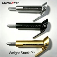 Verrou de sécurité pour pile de poids en aluminium et ABS, clé de sélection, kit de réduction de charge, équipement de gym universel