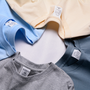 T-shirt blanc 100% coton personnalisé pour homme, t-shirt surdimensionné, tissu tricoté uni, col rond, respirant et durable - Product Image 3