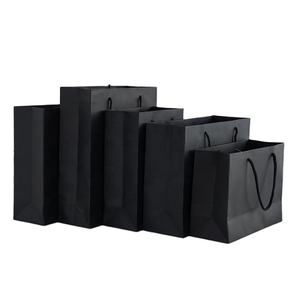 Kişiselleştirilmiş <span class=keywords><strong>logo</strong></span> baskı karton çanta kağıt alışveriş hediye keseleri halat kolu ile - Product Image 5