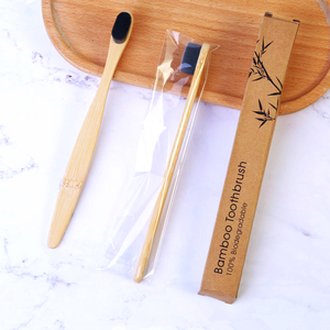 Sikat gigi bambu, sikat gigi bambu kayu yang ramah lingkungan Super lembut mudah terurai untuk dewasa dengan bebas BPA, sikat gigi bambu bulu lembut - Product Image 4