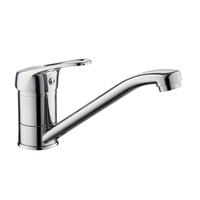 Mitigeur monobloc moderne à levier unique à col long avec poignée unique et noyau de valve en céramique Robinet de cuisine en laiton