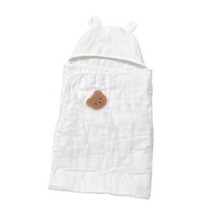 Ins nouveau-né <span class=keywords><strong>coton</strong></span> 6 couches <span class=keywords><strong>gaze</strong></span> absorbante bébé serviette <span class=keywords><strong>de</strong></span> <span class=keywords><strong>bain</strong></span> bébé serviette enveloppante enfants à capuche <span class=keywords><strong>Cape</strong></span> serviette enveloppante - Product Image 3