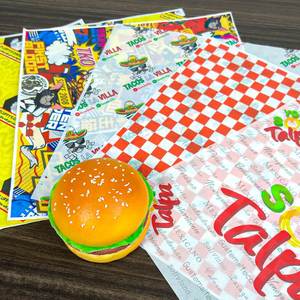 Papel de Envolver para Sándwiches y Hamburguesas de Grado Alimenticio Personalizado, Revestimiento Antigrasa de una Cara para Pasteles y Pizzas, para Empacar Galletas - Product Image 5