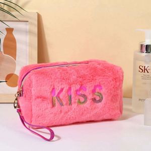 Sac de Rangement Cosmétique en Peluche Tendance pour Voyage, Trousse de Toilette et Maquillage pour Femmes et Filles, Mignon Sac de Rangement en Peluche pour Rouge à Lèvres - Product Image 3