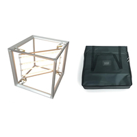 Boîte à lumière 3D SEG en tissu portable à assemblage facile, imprimée sur mesure, cadre en aluminium rectangulaire, affiche décorative rétroéclairée par LED sur 6 faces