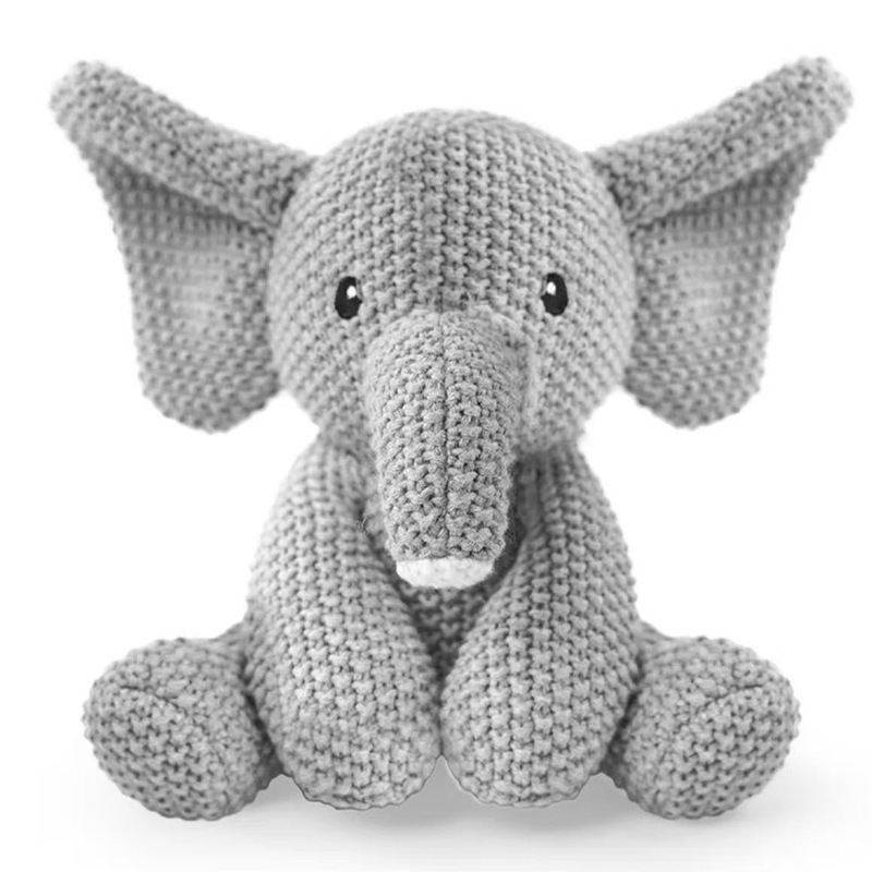 Elefante Gris Sentado (25 cm)