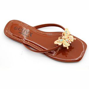 High-quality Summer Casual Beaded <b>Bow</b> Open-toe Lightweight Slip-on Wholesale Women's <b>Sandals</b> and slippers - Product Image 5