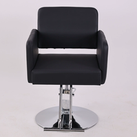 Kursi Salon Rambut Mewah dari Produsen Langsung, Kulit Sintetis, Pengoperasian Pedal, Tahan Lama, Rotasi 360 Derajat