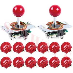 2 Người Chơi Nhật Bản Gốc Sanwa JLF-TP-8YT Joystick + 12 OBSF-30 Nút Nhấn Cho Arcade DIY Kits Phần Zero Delay Joystick DIY Kit - Product Image 1