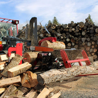 RIMA Processeur de bois hydraulique tout-en-un, fendeuse de bûches, attache pour mini-chargeuse, processeur de bois de chauffage