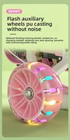 Vélo d'entraînement pliable pour enfants avec roues stabilisatrices, 1-12 ans, garçons et filles, pliable, 12-20 pouces, avec siège arrière