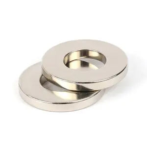 Competitive price super strong n35 n45 n52 cylindrical countersunk ring magnet circle magnet radial ring neodymium magnet